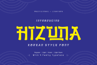 Hizuna Korean Font