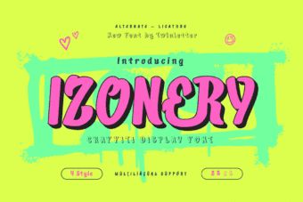 Izonery Graffiti Font