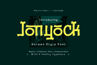 Jonyock Korean Font