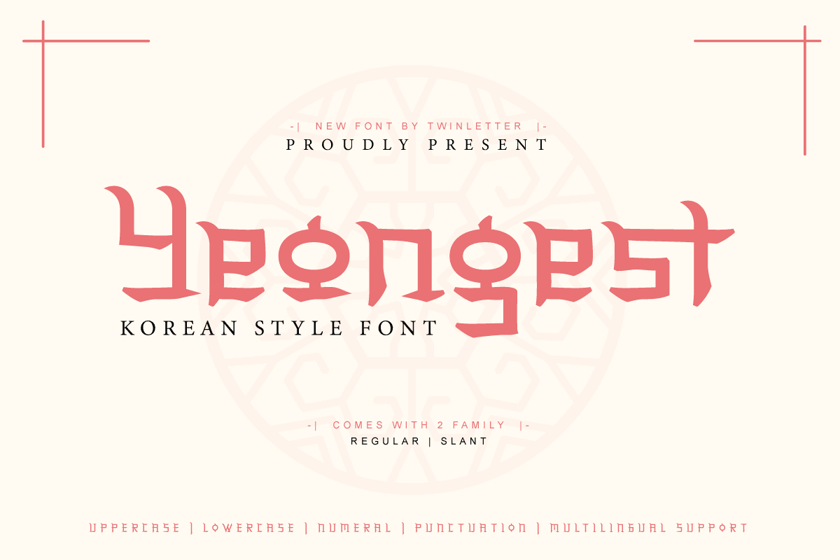 Yeongest Korean Font