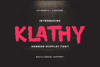 Klathy Horror Font