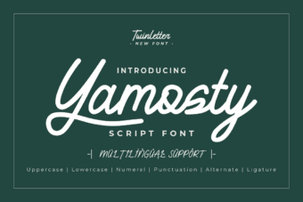 Yamosty Monoline Font