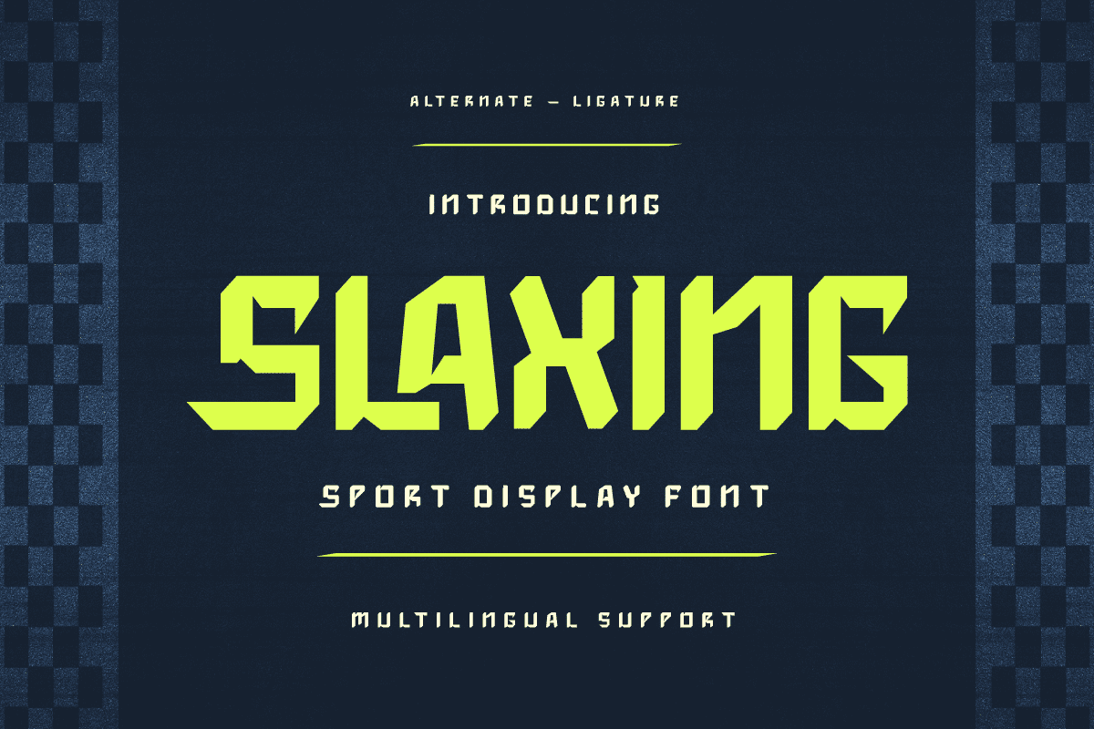 Slaxing Sporty Font