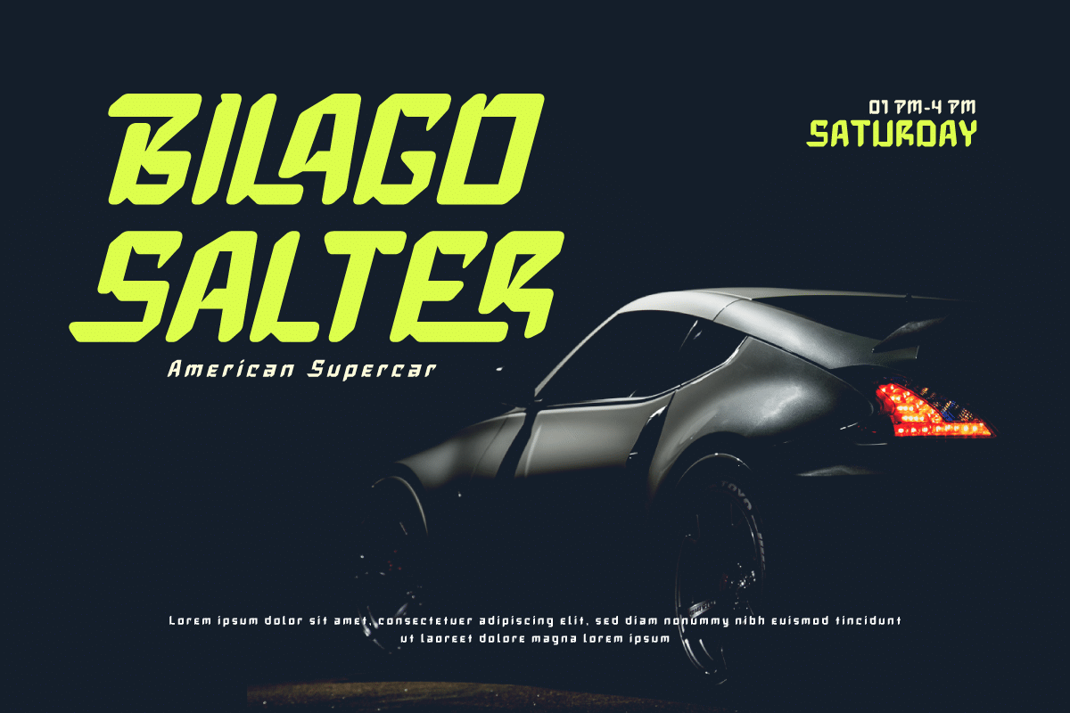 Slaxing Sporty Font 3