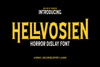 Hellvosien Horror Display Font
