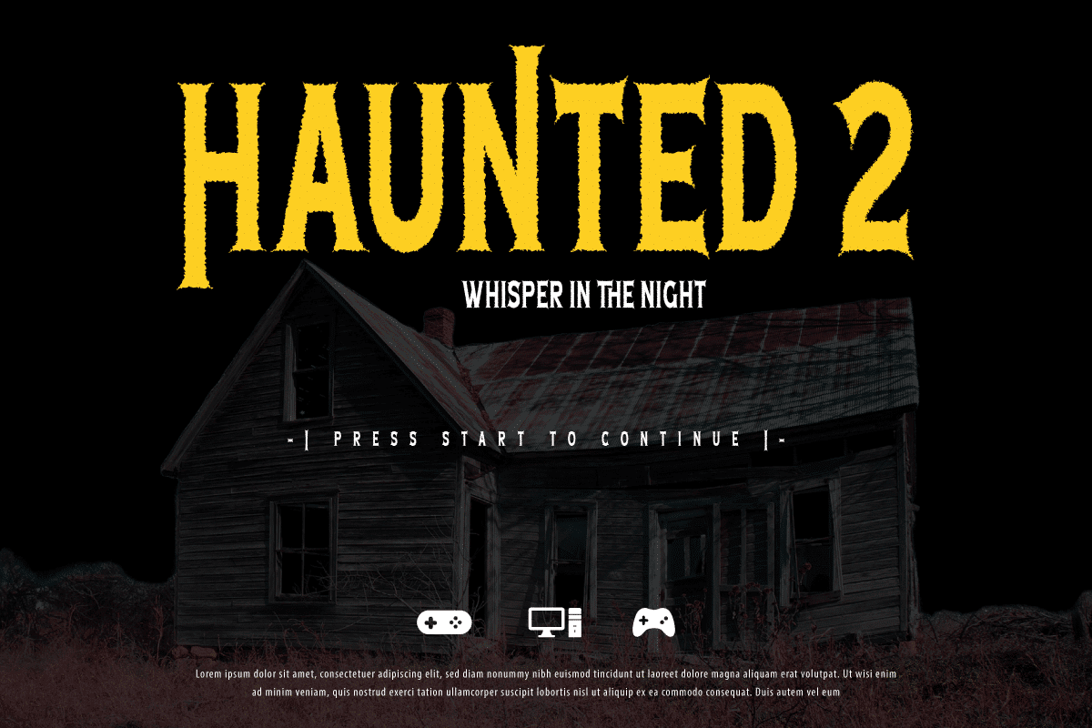 Hellvosien Horror Display Font 3