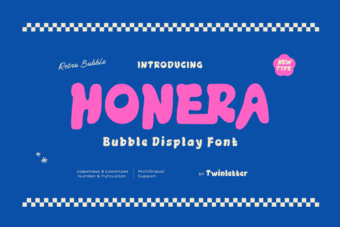 Honera Bubble Display Font
