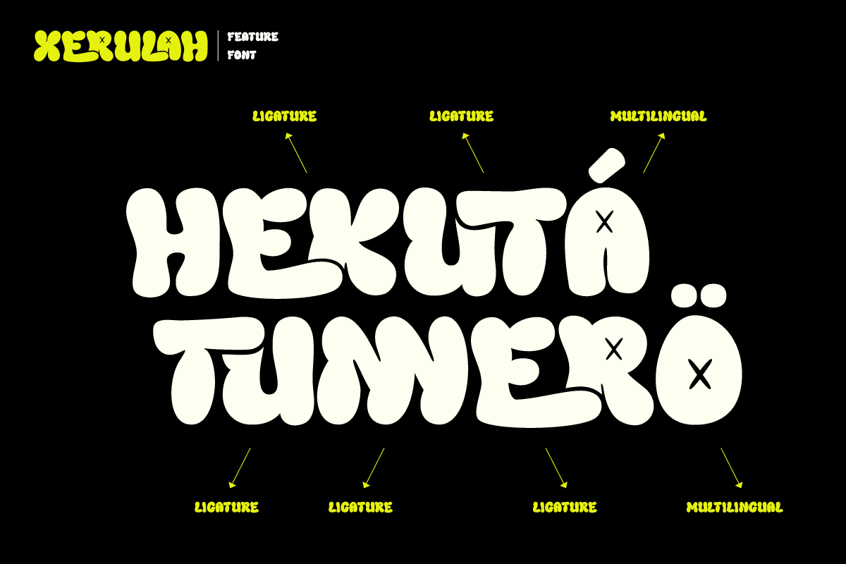 Xerulah Bubble Graffiti Font 1
