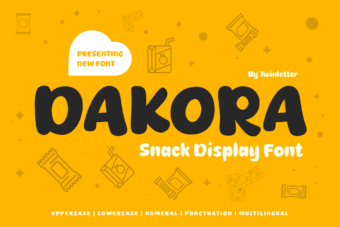 Dakora Snack Display Font