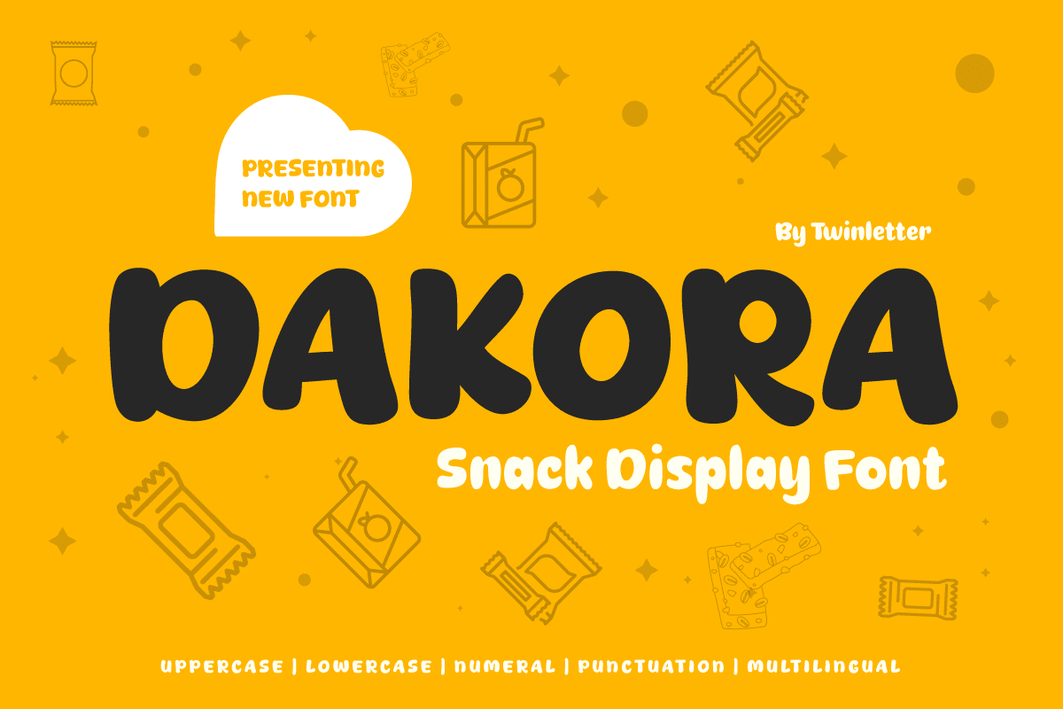 Dakora Snack Display Font