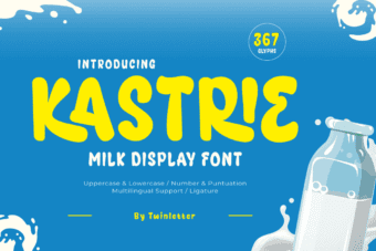 Kastrie Milk Display Font