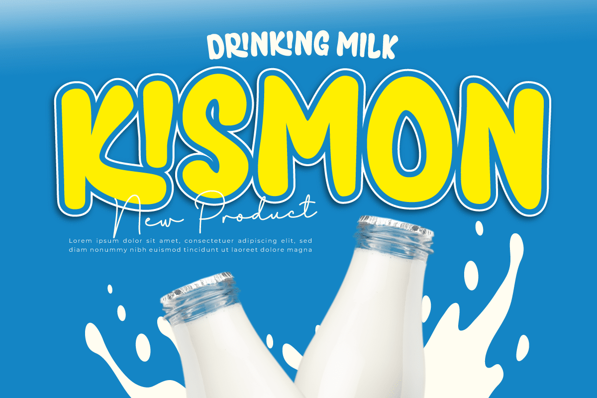 Kastrie Milk Display Font 1
