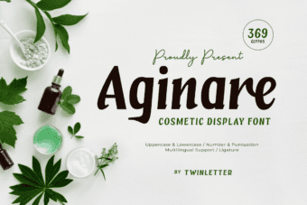 Aginare Cosmetic Display Font
