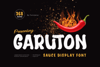 Garuton Sauce Display Font