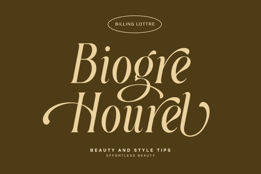 Billing Lottre Font 2