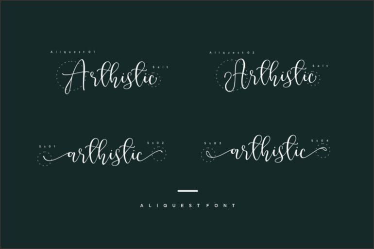 Aliquest Font 1