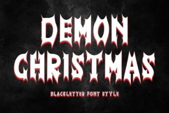 Demon Christmas Font