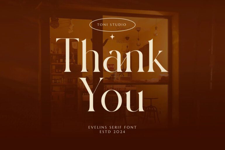 Evelins Serif Font 4