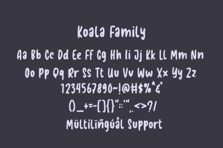 Koala Family Font 4
