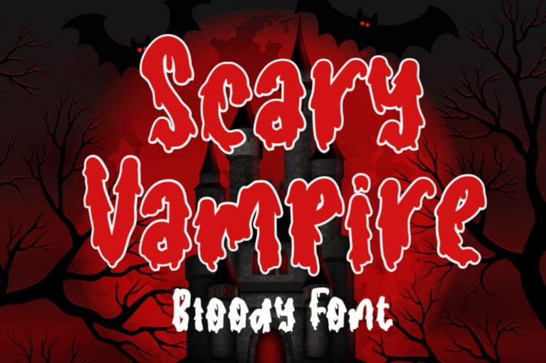 Scary Vampire Font
