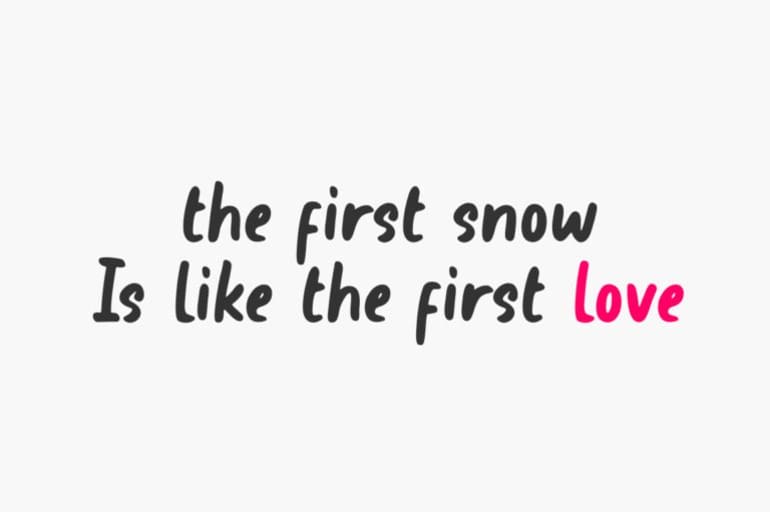The Snowday Font 1