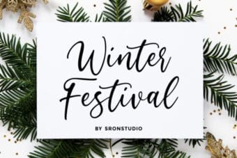Winter Festival Font