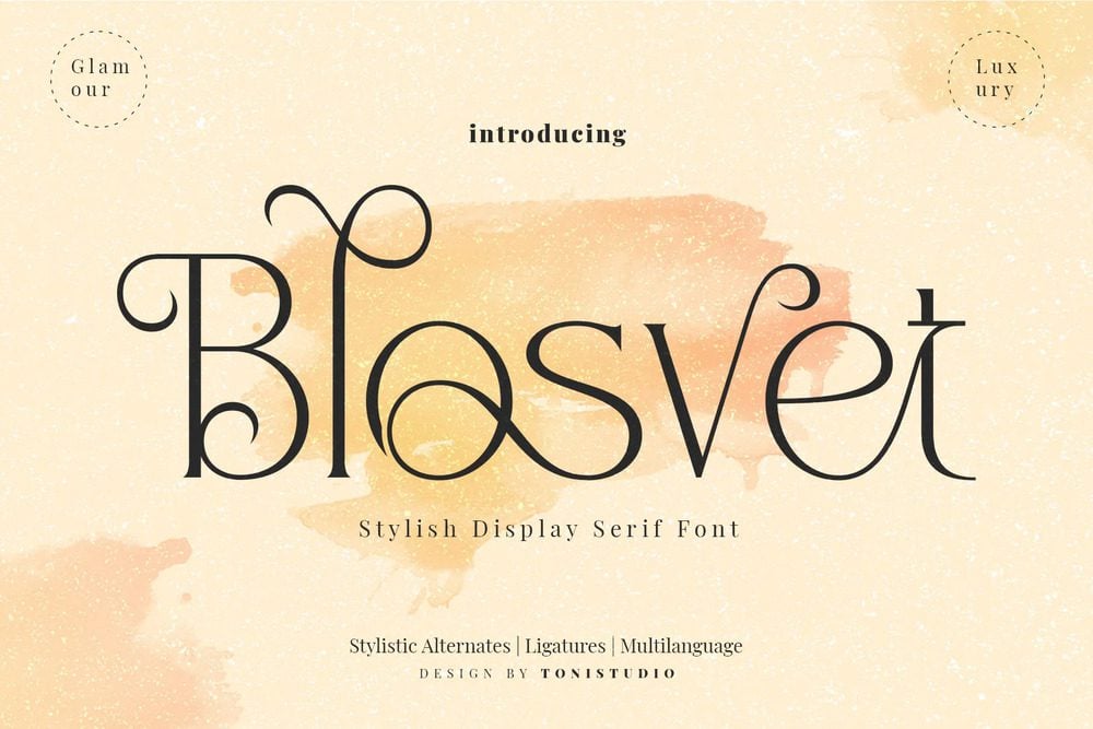 Blosvet Font