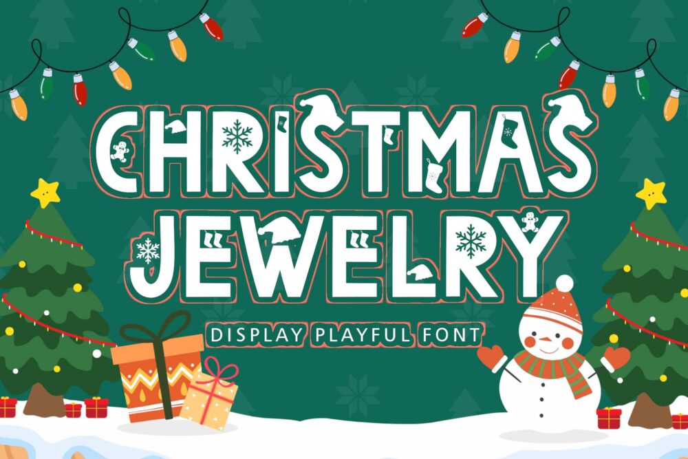 Christmas Jewelry Font
