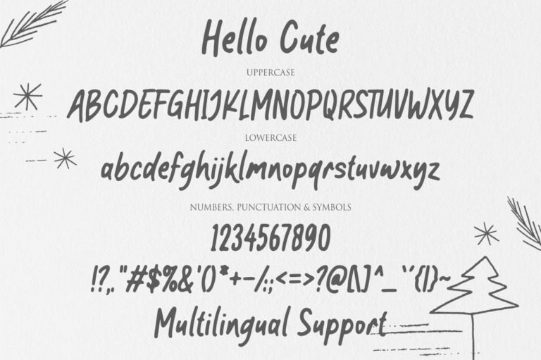 Hello Cute Font 3