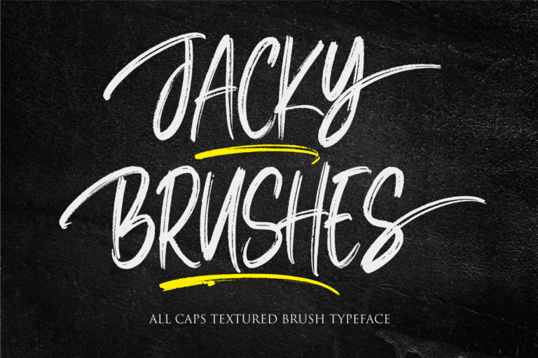 Jacky Brushes Font