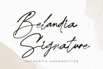 Belandia Signature Font