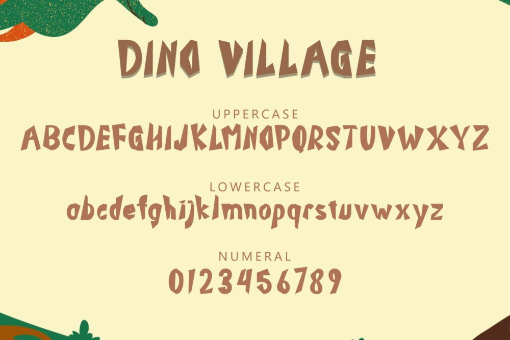 Dino Village Font 4