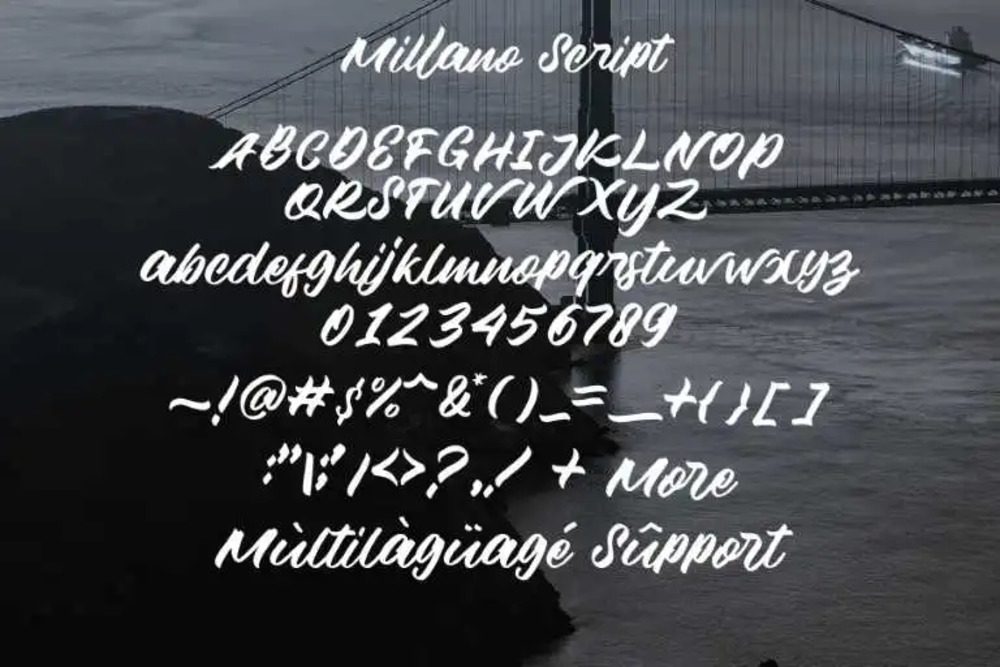 Millano Script Font 3