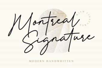 Montreal Signature Font