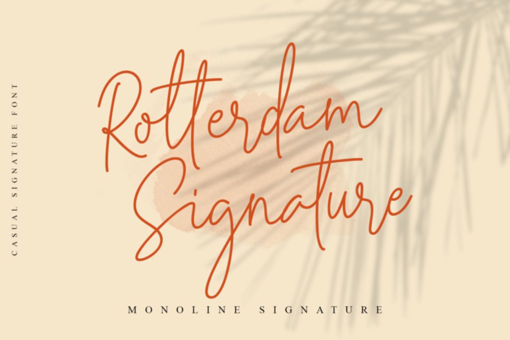 Rotterdam Signature Font