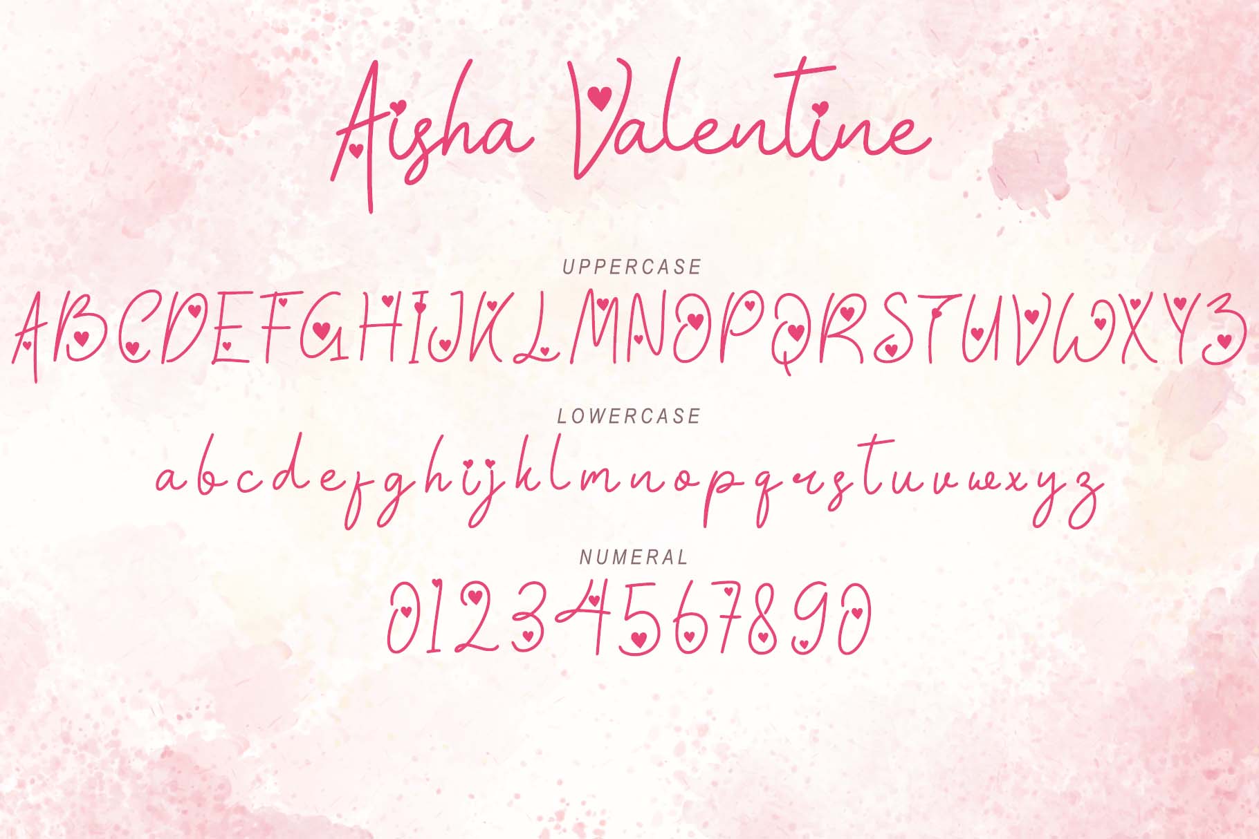 Aisha Valentine Font 4