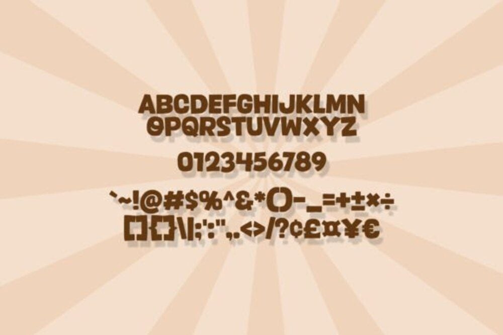 Brown Cake Font 3