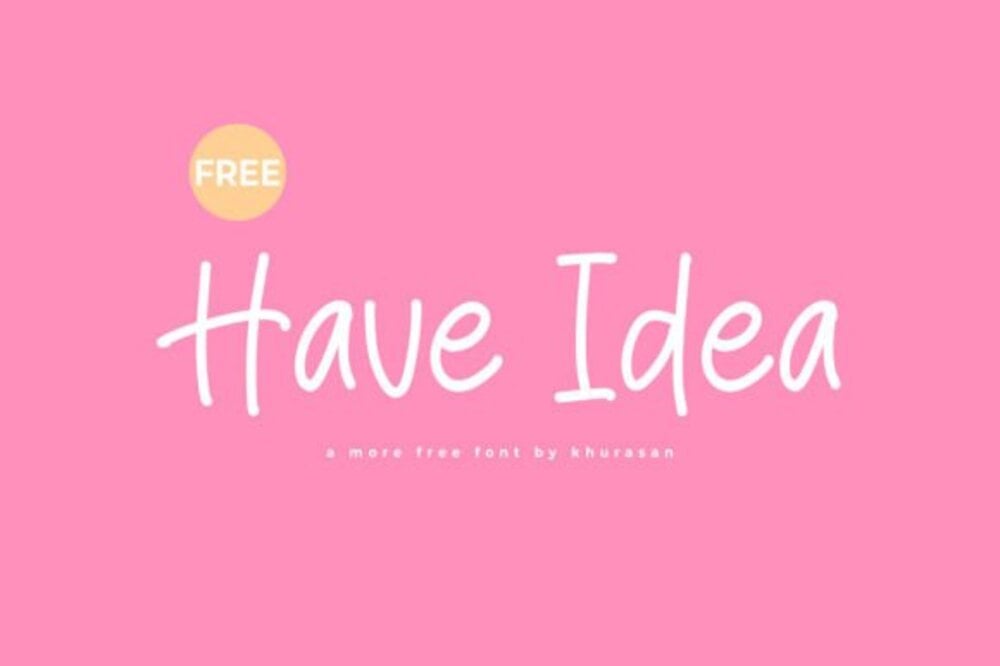 Have Idea Font