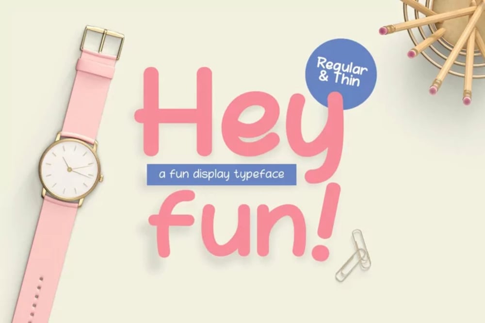 Hey Fun Font