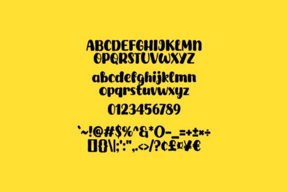 Jumping Chick Font 3