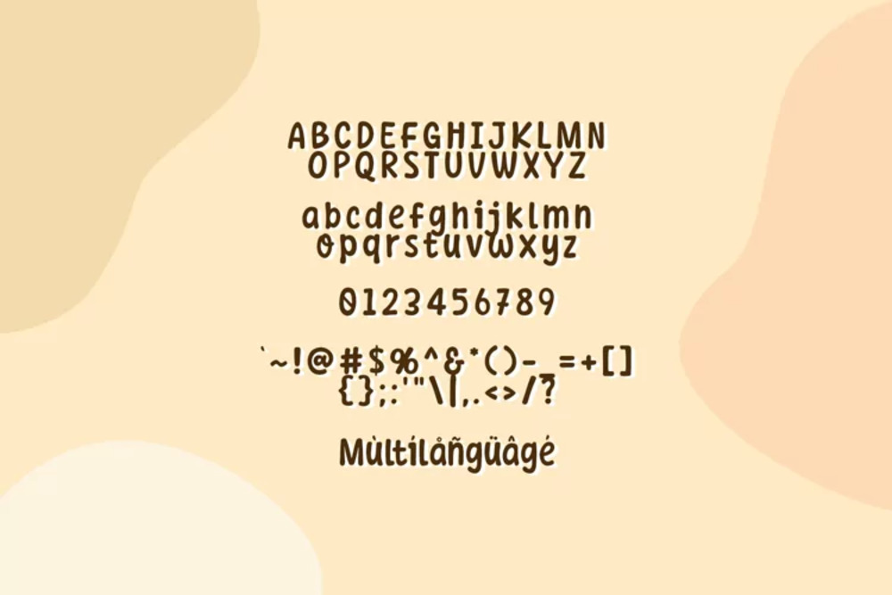 Beige Come Font 3