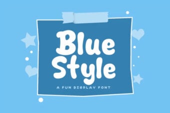 Blue Style Font