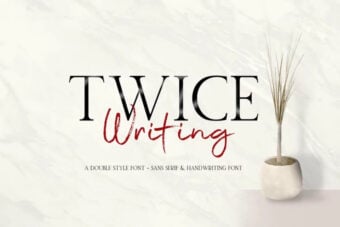 Twice Writing Font