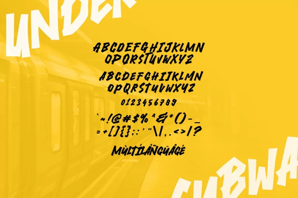 Under Subway Font 4