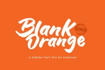 Blank Orange Font