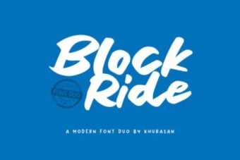 Block Ride Font