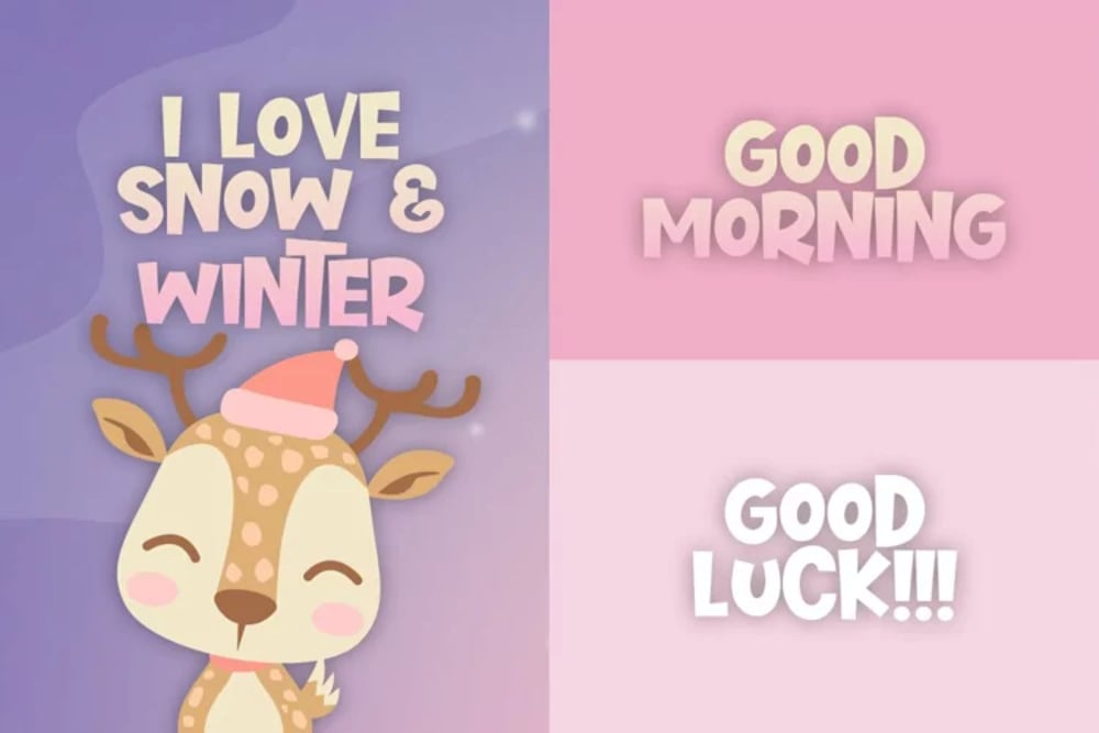 Cupid Deer Font 4