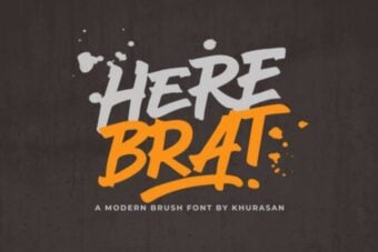 Here Brat Font