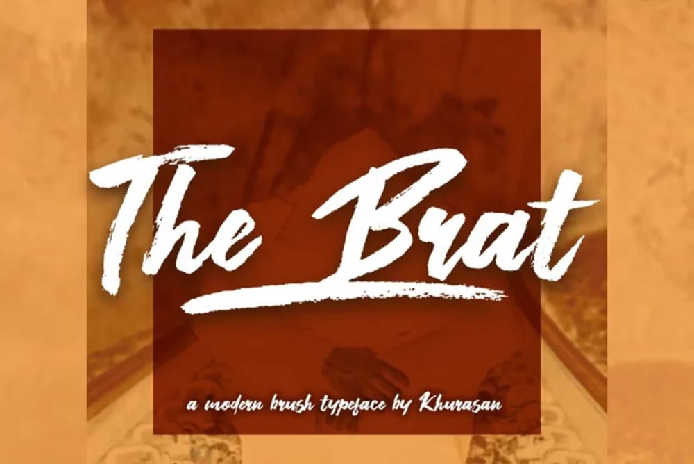 The Brat Font