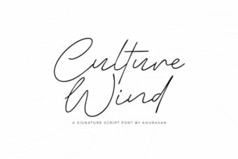 Culture Wind Font